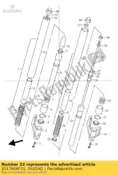 Here you can order the collar,spring from Suzuki, with part number 5117606F11: