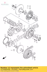 suzuki 2124005H00 gezicht, beweegbaar dr - Onderkant