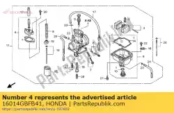 top set van Honda, met onderdeel nummer 16014GBFB41, bestel je hier online: