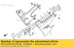 stel illust * type2 * in van Honda, met onderdeel nummer 83510MAKE20ZB, bestel je hier online: