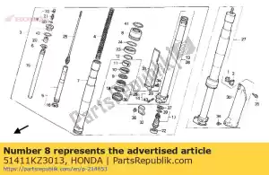 Honda 51411KZ3013 obudowa, uszczelka olejowa - Dół