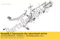 35350GW6003, Honda, interruptor de montaje., rr. parar (t honda cb 250 1992 1994 1996 1997, Nuevo