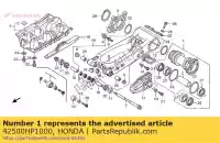 42500HP1000, Honda, suporte assy., rolamento honda trx450r sportrax 37kw te30u australia trx450er 450 , Novo