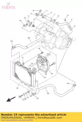 Aquí puede pedir tapa, radiador de Yamaha , con el número de pieza 5NDE24620000: