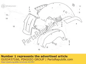 Piaggio Group GU03437166 stalowy b?otnik tylny - Dół