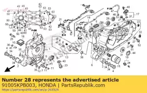Honda 91005KPB003 roulement, bille radiale, 620 - La partie au fond