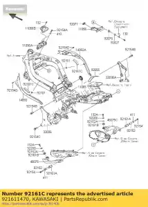 kawasaki 921611470 damper,10x80x16 er650ecf - Bottom side