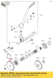 Tutaj możesz zamówić bieg, kick, 32t kx80-d1 od Kawasaki , z numerem części 590511026: