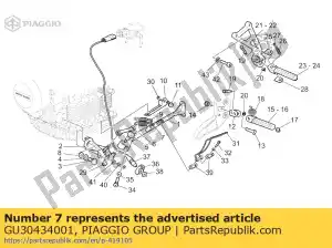 Piaggio Group GU30434001 resorte exterior - Lado inferior