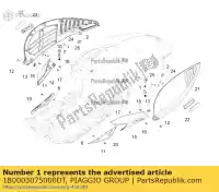 1B0003075000DT, Piaggio Group, cobrir vespa zapm80100, zapm80101, zapma7100 zapm808g, zapm80200, zapm8020, zapma7200, zapma78g 946 125 150 946 2013 2014 2016 2017 2018 2019 2020 2021 2022, Novo