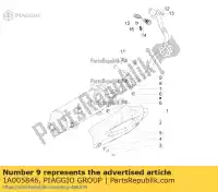 1A005846, Piaggio Group, exhaust manifold with i.p. piaggio liberty rp8m89100, rp8ma4100 rp8m89130, rp8ma4110, rp8ma4111 rp8m89200, rp8ma4200 rp8m89200, rp8ma430 zapm898g 125 150 2015 2016 2017 2018 2019 2020 2021 2022, New