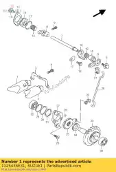 Qui puoi ordinare valvola di scarico, r da Suzuki , con numero parte 1125436E31: