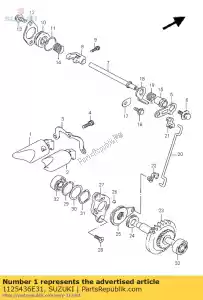 Suzuki 1125436E31 valvola di scarico, r - Il fondo