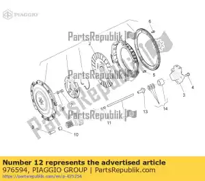 Piaggio Group 976594 rod l=mm184.5 - Bottom side