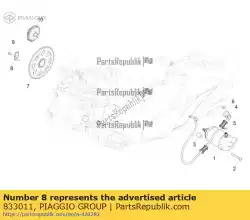 Aquí puede pedir plato de Piaggio Group , con el número de pieza 833011: