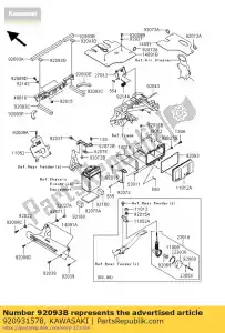 kawasaki 920931578 joint kvf360-a1 - La partie au fond