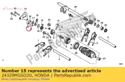 kraag, afstand tussen geleidingsplaat van Honda, met onderdeel nummer 24329MGSD20, bestel je hier online: