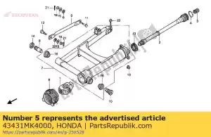 Honda 43431MK4000 braço, rr.brake stop - Lado inferior