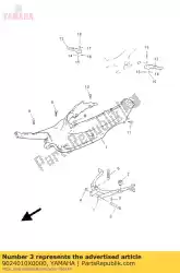 Ici, vous pouvez commander le axe, chape auprès de Yamaha , avec le numéro de pièce 9024010X0000: