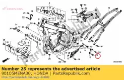 Aqui você pode pedir o parafuso, flange, 10x37 em Honda , com o número da peça 90105MENA30: