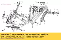 14610MBB003, Honda, przewodnik a, ?a?cuch krzywkowy honda vtr xl 1000 1997 1998 1999 2000 2001 2002 2003 2005 2006, Nowy