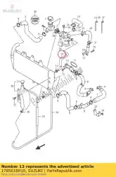 Aqui você pode pedir o mangueira, desvio de água em Suzuki , com o número da peça 1785618H10: