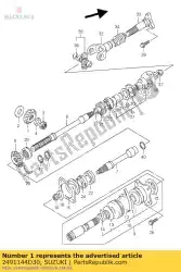 Aqui você pode pedir o engrenagem, unidade secundária em Suzuki , com o número da peça 2491144D30: