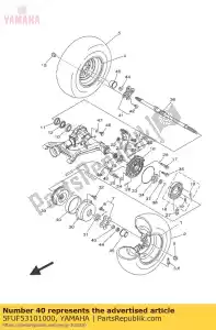 yamaha 5FUF53101000 drum, brake - Bottom side