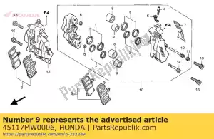 honda 45117MW0006 pistão - Lado inferior