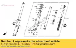 Aqui você pode pedir o nenhuma descrição disponível no momento em Honda , com o número da peça 51401MGC003: