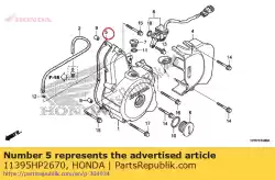 Qui puoi ordinare nessuna descrizione disponibile al momento da Honda , con numero parte 11395HP2670: