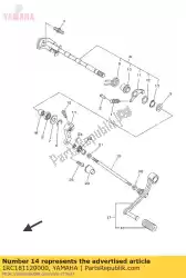 Here you can order the arm, shift from Yamaha, with part number 1RC181120000: