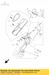 Here you can order the emblem, protector from Yamaha, with part number 5RNE47290000: