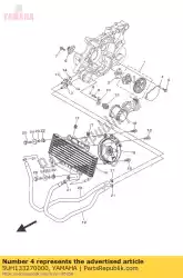 Here you can order the cover, pump gear from Yamaha, with part number 5UH133270000: