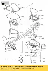 Tutaj możesz zamówić kana? Dolotowy kvf650-a1 od Kawasaki , z numerem części 140731778: