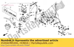 Ici, vous pouvez commander le pince b, fr brk ho auprès de Honda , avec le numéro de pièce 45464HN1000: