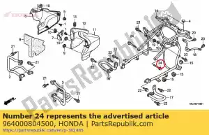 honda 964000804500 perno, brida, 8x45 - Lado inferior