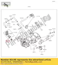 Here you can order the 01 spring from Kawasaki, with part number 921451826: