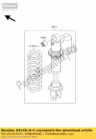 92145147610, Kawasaki, veer, schokbreker, kx65-a4 kawasaki  kx 65 2003 2010 2011 2012 2013 2014 2015 2016 2017 2018 2019 2020, Nieuw