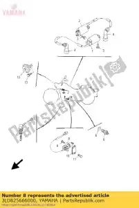 yamaha 3LD825666000 interruptor, soporte lateral - Lado inferior