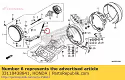 Here you can order the nut, beam adjusting from Honda, with part number 33118438841: