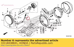 honda 33118438841 nut, beam adjusting - Bottom side