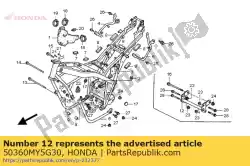 Here you can order the pipe, fr. Cross from Honda, with part number 50360MY5G30: