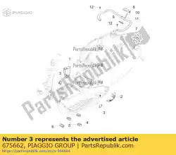 Qui puoi ordinare coperchio dello spoiler da Piaggio Group , con numero parte 675662: