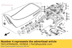 Qui puoi ordinare fascia, lucchetto da Honda , con numero parte 50314MAN600: