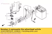 32401MBTD20, Honda, câble, batterie de démarrage honda xl 1000 2003 2004 2005 2006 2007 2008 2009 2010 2011, Nouveau