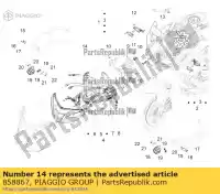 858867, Piaggio Group, koplamp bedrading met harnas aprilia  caponord rsv rsv4 zd4vk000, zd4vka, zd4vk001, zd4vka01 zd4vkb000, zd4vkb001, zd4vkb003, zd4vkb00x, zd4vkb009 zd4vku00 1000 1200 2009 2010 2011 2012 2013 2015 2016 2017, Nieuw