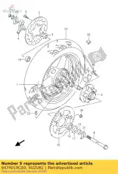 Ici, vous pouvez commander le spacer, rr auprès de Suzuki , avec le numéro de pièce 6474019C00: