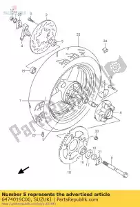 suzuki 6474019C00 espaçador, rr - Lado inferior