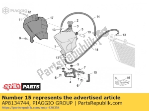 aprilia AP8134744 bord - Onderkant